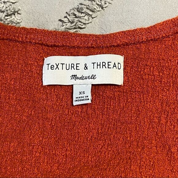 madewell Texture & Thread wrap crop top size XS - Picture 3 of 8